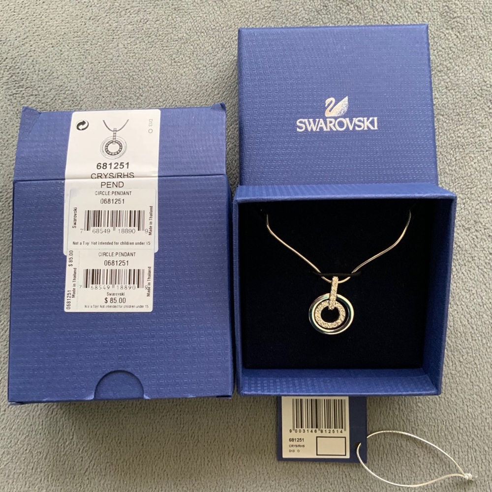 SWAROVSKI Circle Pendant Necklace
